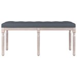 Banc banquette 110 x 40 x 49 cm velours gris foncé 02_0010662