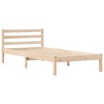 vidaXL Cadre de lit Marron 215 5 x 95 5 x 69 5 cm Bois de Pin Massif