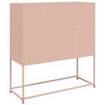vidaXL Buffet rose 100 5x39x107 cm acier
