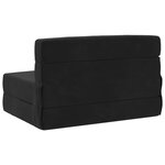 vidaXL Canapé-lit pliable Noir 100 x 80 x 60 cm Tissu