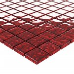 vidaXL Carreaux mosaïque 11 Pièces Rouge 30x30 cm Verre