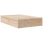 vidaXL Cadre de lit sans matelas 120x190 cm bois de pin massif