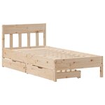 vidaXL Cadre de lit sans matelas 90x190 cm bois de pin massif