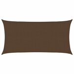 vidaXL Voile d'ombrage 160 g/m² Marron 2x3 5 m PEHD