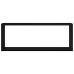 Set de 4 étagères murales vidaXL - Chêne noir - 60x15x23 cm - Fabriqué en bois reconstitué