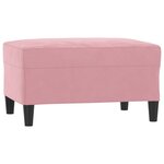 vidaXL Ensemble de canapés 4 Pièces avec coussins rose velours