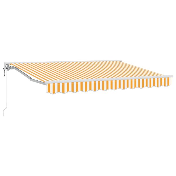 vidaXL Auvent rétractable électrique Orange 3 5 x 2 5 m