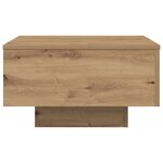 vidaXL Table Basse chêne artisanal 55 x 55 x 31 cm Bois d'ingénierie