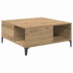 vidaXL Table basse Chêne artisanal 80 x 80 x 36 5 cm Bois d'ingénierie