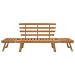 vidaXL Banc de jardin 2-en-1 190 cm Bois solide d'acacia