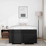 vidaXL Cadre de lit Noir 120 x 200 cm Faux cuir