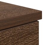 Bureau vidaXL Marron en Chêne 140x49x76 cm en Bois d'ingénierie