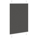 vidaXL Store plissé noir 95x100 cm largeur du tissu 94 4 cm polyester