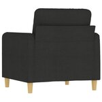 vidaXL Fauteuil Noir 60 cm Tissu