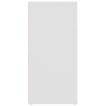 vidaXL Buffet blanc 80x36x75 cm bois d'ingénierie