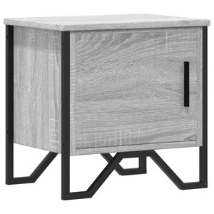 vidaXL Table de chevet sonoma gris 40x30x40 cm bois d'ingénierie