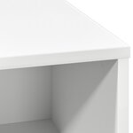 vidaXL Buffet avec LED Blanc 71x34 5x75 cm en Bois Nécessaire
