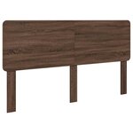 vidaXL Tête de lit Chêne brun 200 cm Bois d'ingénierie