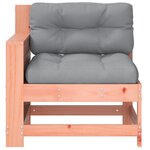 vidaXL Canapé de jardin accoudoir avec coussin bois massif douglas