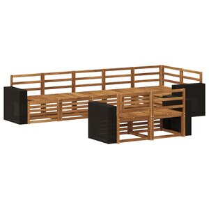 vidaXL Ensemble de canapés d'extérieur 8 pc Polyester