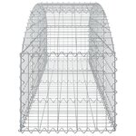 vidaXL Panier de gabions arqué 200x50x40/60 cm Fer galvanisé