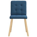 vidaXL Chaises à manger lot de 2 bleu tissu