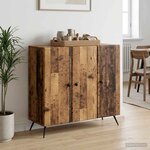 vidaXL Buffet Bois ancien 89 x 34 5 x 80 cm Bois d'ingénierie