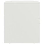 vidaXL Tables de chevet 2 Pièces blanc 34 5x39x44 cm acier