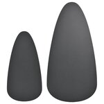 vidaXL Ensemble de tables basses 2 Pièces Bois de pin massif Noir