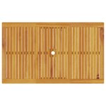 Ensemble de salle à manger de jardin 5 pièces en bois d'acacia solide pliable