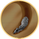 Monnaie en argent 20 dollars g 155.5 (5 oz) millésime 2023 camouflage of nature zebra