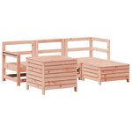 vidaXL Salon de jardin 5 Pièces bois massif sapin de douglas