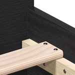 vidaXL Cadre de lit sans matelas chêne noir 100x200 cm