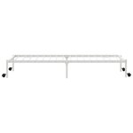 vidaXL Cadre de lit sans matelas pliable blanc 90x190 cm acier