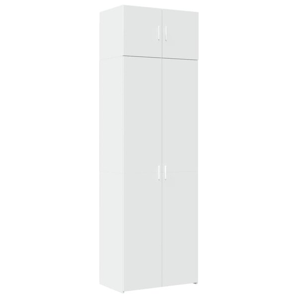vidaXL Armoire de rangement blanc 70x42 5x225 cm bois d'ingénierie