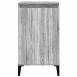 vidaXL Table de chevet sonoma gris 40x35x70 cm bois d'ingénierie