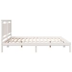 vidaXL Cadre de lit extra long sans matelas 180x220 cm bois massif