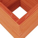 vidaXL Jardinière cire marron 40x40x46 cm bois de pin massif
