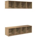 vidaXL Ensemble de meubles TV chêne artisanal Bois d'ingénierie