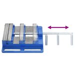 vidaXL Étau pour perceuse à colonne bleu 150 mm fonte