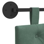 vidaXL Tête de lit suspendue Vert Mer Velours