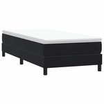 vidaXL Sommier à lattes de lit sans matelas noir 90x210 cm velours