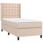vidaXL Sommier à lattes de lit matelas LED Cappuccino 80x200cm