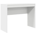 vidaXL Bureau avec tiroir avec étagère avec stockage 2 Pièces Blanc
