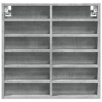 vidaXL Armoire à vitrine gris béton 60x8 5x58 cm bois d'ingénierie