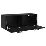 vidaXL Meuble mural Chêne noir 100 x 36.5 x 35 cm Bois d'ingénierie