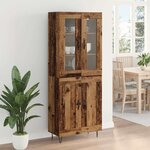 vidaXL Haut Armoire Bois Ancien 69 5 x 34 x 90 cm Bois d'ingénierie