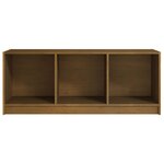 vidaXL Meuble TV Marron miel 104x33x41 cm Bois de pin massif
