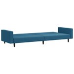 vidaXL Ensemble de canapés 2 Pièces bleu velours
