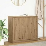 vidaXL Buffet chêne artisanal 85x34x76 cm bois d'ingénierie